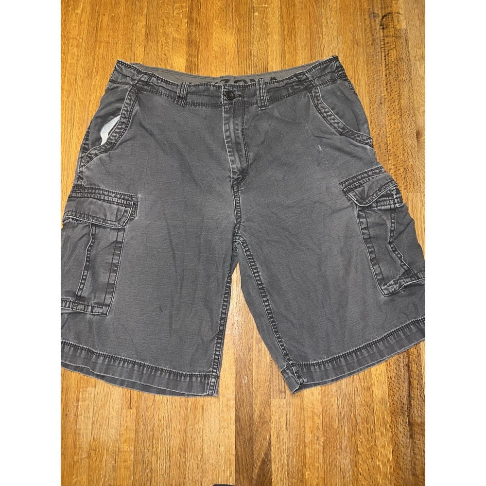 Vintage Arizona Jeans Men‎ 36 Grey Cotton Baggy Cargo Relaxed Y2K Shorts
